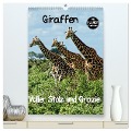 Giraffen. Voller Stolz und Grazie (hochwertiger Premium Wandkalender 2025 DIN A2 hoch), Kunstdruck in Hochglanz - Susan Michel