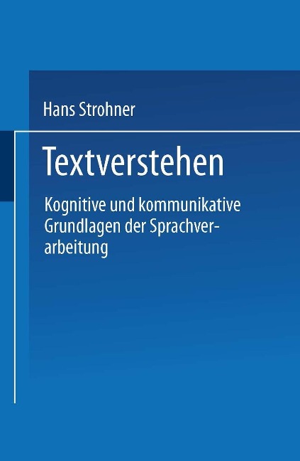 Textverstehen - Hans Strohner