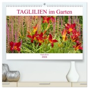 Taglilien im Garten (hochwertiger Premium Wandkalender 2026 DIN A2 quer), Kunstdruck in Hochglanz - Gisela Kruse