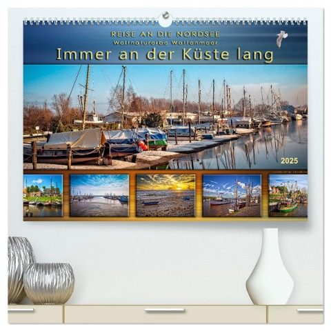 Reise an die Nordsee - Weltnaturerbe Wattenmeer, immer an der Küste lang (hochwertiger Premium Wandkalender 2025 DIN A2 quer), Kunstdruck in Hochglanz - Peter Roder