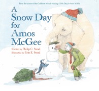 Cover-Bild zum Titel 'A Snow Day for Amos McGee' von 'Philip C Stead'