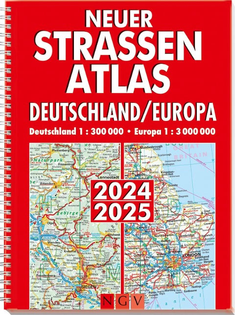 Neuer Straßenatlas Deutschland/Europa 2024/2025 - 