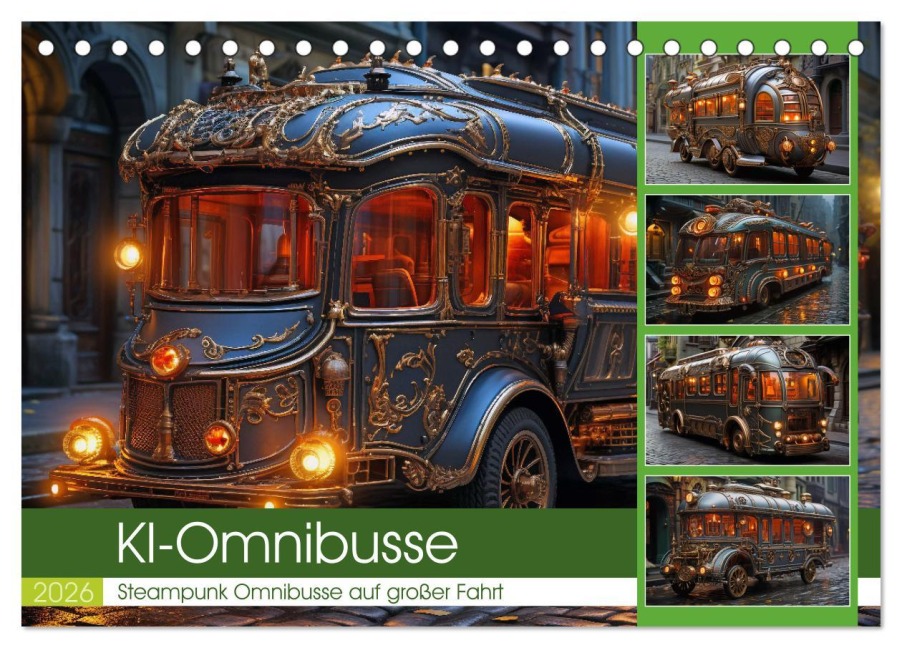KI-Omnibusse (Tischkalender 2026 DIN A5 quer), CALVENDO Monatskalender - Steffen Gierok-Latniak