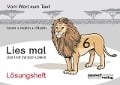 Lies mal 6 - Das Heft mit dem Löwen. Lösungsheft - Peter Wachendorf, Jan Debbrecht