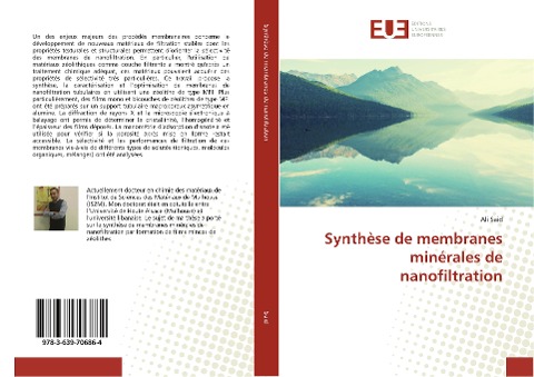 Synthèse de membranes minérales de nanofiltration - Ali Said