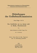 Cover-Bild zum Titel 'Das Starkbeben am 29. Januar 1967 in Molln, Oberösterreich' von 'E. Trapp, J. Drimmel'
