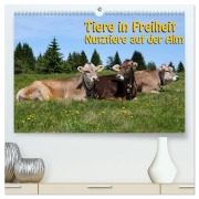Cover-Bild zum Titel 'Tiere in Freiheit - Nutztiere auf der Alm (hochwertiger Premium Wandkalender 2026 DIN A2 quer), Kunstdruck in Hochglanz' von 'Georg Niederkofler'