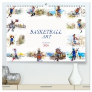 Cover-Bild zum Titel 'Basketball Art (hochwertiger Premium Wandkalender 2026 DIN A2 quer), Kunstdruck in Hochglanz' von 'Dirk Meutzner'