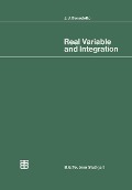 Cover-Bild zum Titel 'Real Variable and Integration' von ''