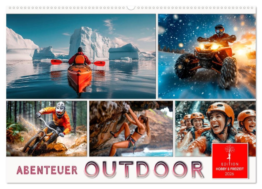 Abenteuer Outdoor (Wandkalender 2026 DIN A2 quer), CALVENDO Monatskalender - Peter Roder