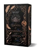 Cover-Bild zum Titel 'A Queen of Feathers and Storm | Mit wunderschönem limitierten Farbschnitt' von 'Anna K. Rhodes, Robin E. Shaw'