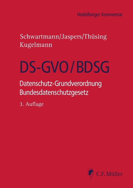 DS-GVO/BDSG - Michael Atzert, Rolf Hünermann, Tobias Jacquemain, Andreas Jaspers, Tobias O. Keber