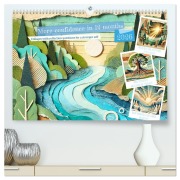 Cover-Bild zum Titel 'More confidence in 12 months - Collages with reflection questions for a stronger self (High Quality Premium Wall Calendar 2026 DIN A2 landscape),CALVENDO 12 Month Wall Calendar' von 'Fred Schimak'