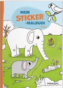 Cover-Bild zum Titel 'Mein Sticker-Malbuch. Zootiere' von ''