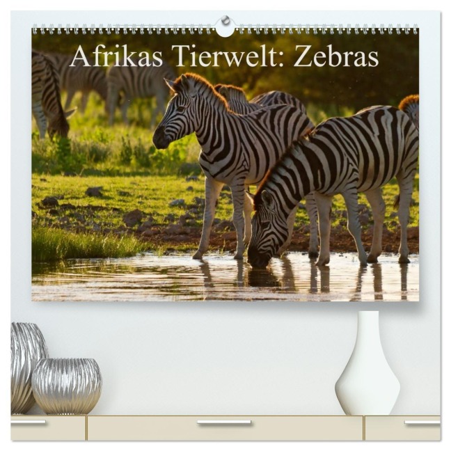 Afrikas Tierwelt: Zebras (hochwertiger Premium Wandkalender 2026 DIN A2 quer), Kunstdruck in Hochglanz - Michael Voß