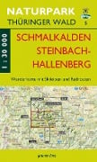 Wanderkarte Schmalkalden und Steinbach-Hallenberg 1:30.000. - 