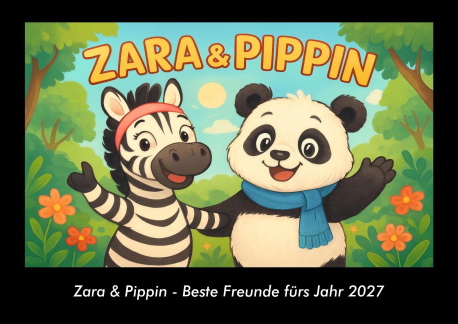 Zara & Pippin - Beste Freunde fürs Jahr 2027 Fotokalender DIN A3 - Tobias Schmitt, Kevin Heber