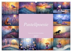 Cover-Bild zum Titel 'Pastellpoesie - Farben, die die Seele berühren (Wandkalender 2027 DIN A2 quer), CALVENDO Monatskalender' von 'Anne Seltmann'