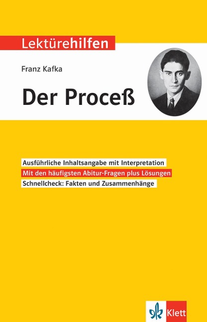 Klett Lektürehilfen Franz Kafka, "Der Proceß" - 