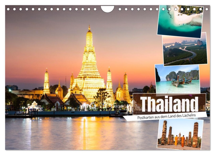 Thailand - Postkarten aus dem Land des Lächelns (Wandkalender 2026 DIN A4 quer), CALVENDO Monatskalender - Matteo Colombo