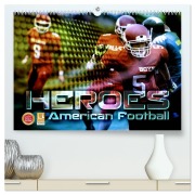 Cover-Bild zum Titel 'HEROES - American Football (hochwertiger Premium Wandkalender 2026 DIN A2 quer), Kunstdruck in Hochglanz' von 'Renate Bleicher'