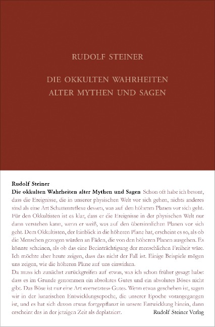 Die okkulten Wahrheiten alter Mythen und Sagen - Rudolf Steiner