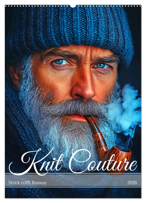 Knit Couture - Strick trifft Runway (Wandkalender 2026 DIN A2 hoch), CALVENDO Monatskalender - Rupert Kowalski