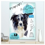 Cover-Bild zum Titel 'B-DAY PLANER - Aquarell Hunderassen - Für Termine, Geschenke, Eventdetails & mehr (hochwertiger Premium Wandkalender 2026 DIN A2 hoch), Kunstdruck in Hochglanz' von 'MD-Publishing MD-Publishing'