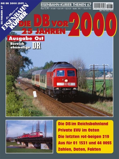 Die DB vor 25 Jahren - 2000 Ausgabe Ost - 