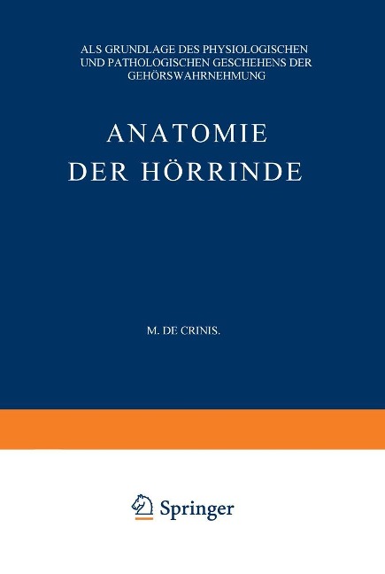 Anatomie der Hörrinde - Max De Crinis
