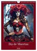 Cover-Bild zum Titel 'Dia de Muertos Kreative Porträts in Festanlehnung (Wandkalender 2026 DIN A4 hoch), CALVENDO Monatskalender' von 'Anja Frost'