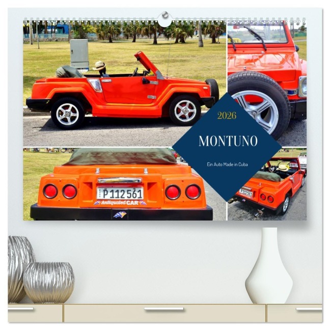 MONTUNO - Ein Auto Made in Cuba (hochwertiger Premium Wandkalender 2026 DIN A2 quer), Kunstdruck in Hochglanz - Henning von Löwis of Menar