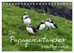 Cover-Bild zum Titel 'Die Papageientaucher von Mykines (Tischkalender 2026 DIN A5 quer), CALVENDO Monatskalender' von 'Sören Gelbe-Haußen'
