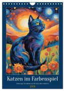 Katzen im Farbenspiel (Wandkalender 2026 DIN A4 hoch), CALVENDO Monatskalender - Sabine Heiland