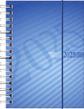 rido/idé 7013102305 Taschenkalender Modell perfect/Technik I (2025)| 2 Seiten = 1 Woche| A6| 160 Seiten| PP-Einband| blau - 