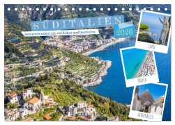 Cover-Bild zum Titel 'Süditalien - Sonnenverwöhnt mit viel Kultur und Geschichte (Tischkalender 2026 DIN A5 quer), CALVENDO Monatskalender' von 'Dieter Meyer'