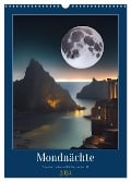 Mondnächte- Mondverzauberte Nächte aus der KI (Wandkalender 2024 DIN A3 hoch), CALVENDO Monatskalender - Christine Aka Stine1