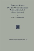 Cover-Bild zum Titel 'Über den Kodex 507 der Österreichischen Nationalbibliothek' von 'P. J. H. Vermeeren'