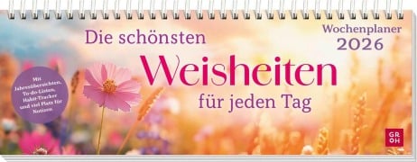 Cover-Bild zum Titel 'Tischkalender 2026 quer: Die schönsten Weisheiten für jeden Tag' von ''