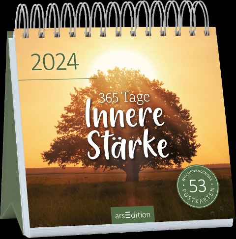 Postkartenkalender 365 Tage Innere Stärke 2024 - 