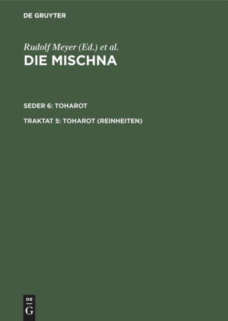 Toharot (Reinheiten) - 