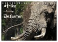 Afrika - im Reich der Elefanten (Tischkalender 2024 DIN A5 quer), CALVENDO Monatskalender - Michael Herzog