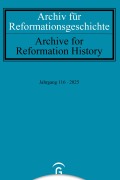 Cover-Bild zum Titel 'Archiv für Reformationsgeschichte - Aufsatzband' von ''