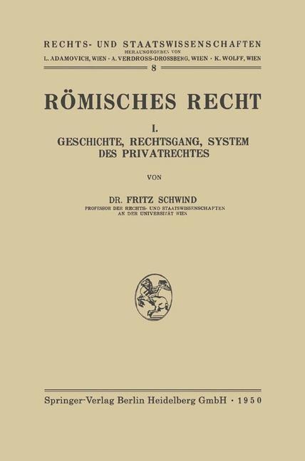 Römisches Recht - Freiherr Fritz Von Schwind