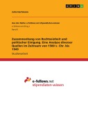 Cover-Bild zum Titel 'Zusammenhang von Rechtseinheit und politischer Einigung. Eine Analyse diverser Quellen im Zeitraum von 1500 v. Chr. bis 1949' von 'Julia Hartmann'