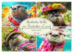 Cover-Bild zum Titel 'Modische Welle im Fischotter-Land. Charme und Stil (Wandkalender 2026 DIN A2 quer), CALVENDO Monatskalender' von 'Rose Hurley'