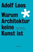 Cover-Bild zum Titel 'Warum Architektur keine Kunst ist' von 'Adolf Loos'
