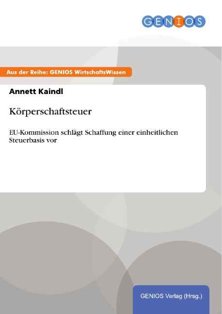 Körperschaftsteuer - Annett Kaindl
