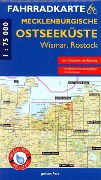 Cover-Bild zum Titel 'Fahrradkarte Mecklenburgische Ostseeküste Wismar, Rostock' von ''