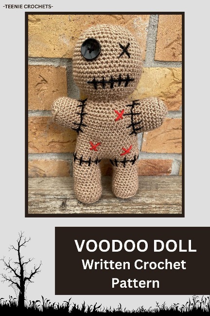 Voodoo Doll - Written Crochet Pattern - Teenie Crochets